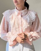 شومیز مجلسی یقه تور