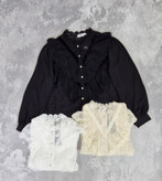 شومیز یقه تور