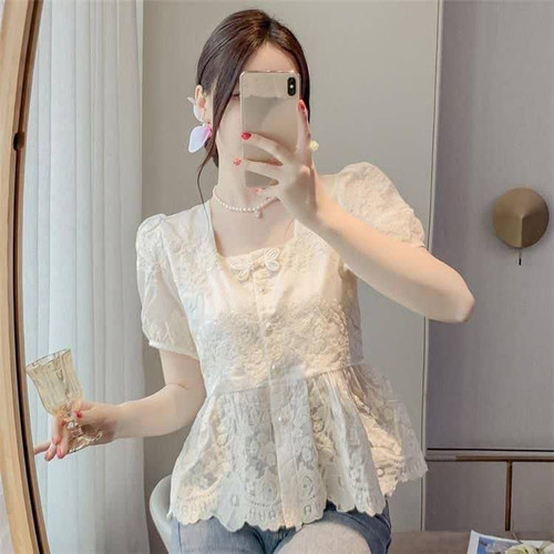 شومیز مجلسی آستین کوتاه