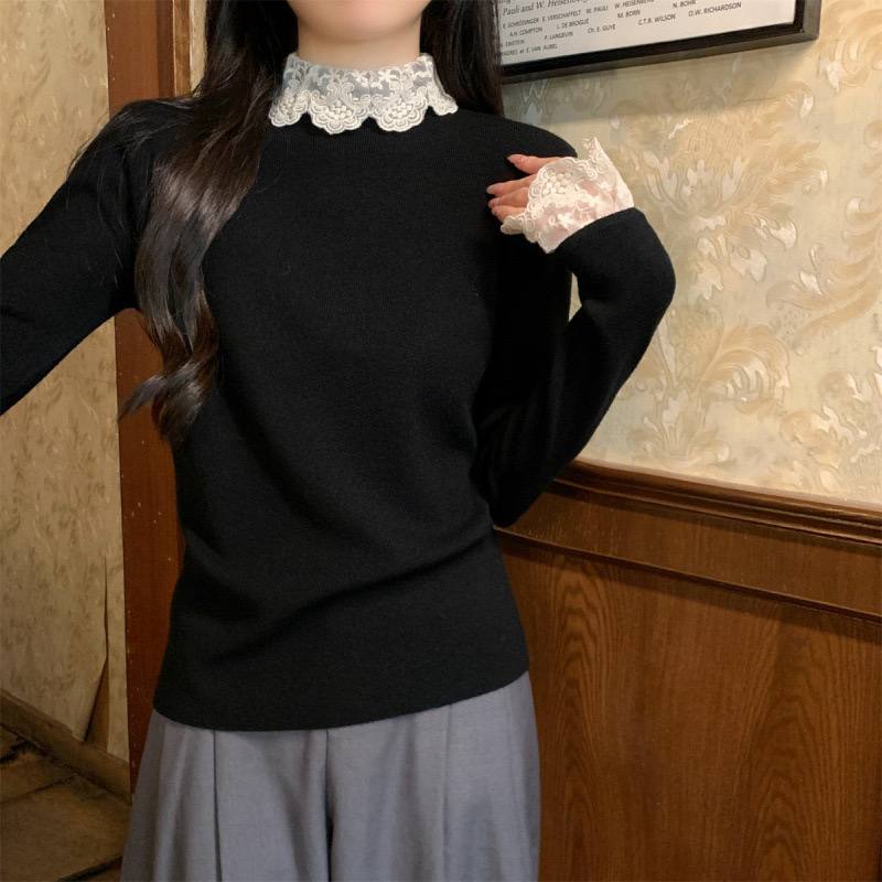 بافت مجلسی زنانه یقه و آستین تور آیمواستور، فری سایز، مناسب مهمانی و استایل روزمره