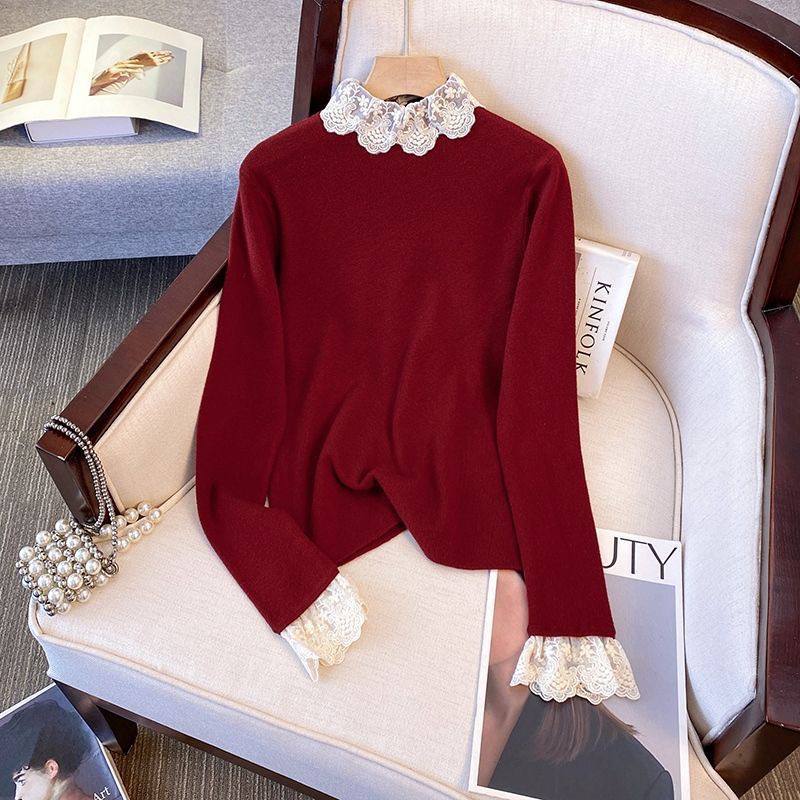 بافت مجلسی زنانه یقه و آستین تور آیمواستور، فری سایز، مناسب مهمانی و استایل روزمره