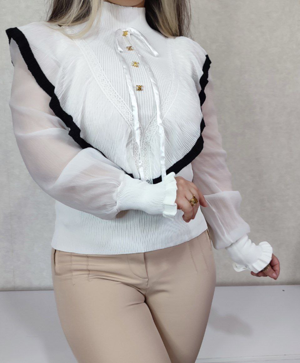 بافت زنانه آستین حریر