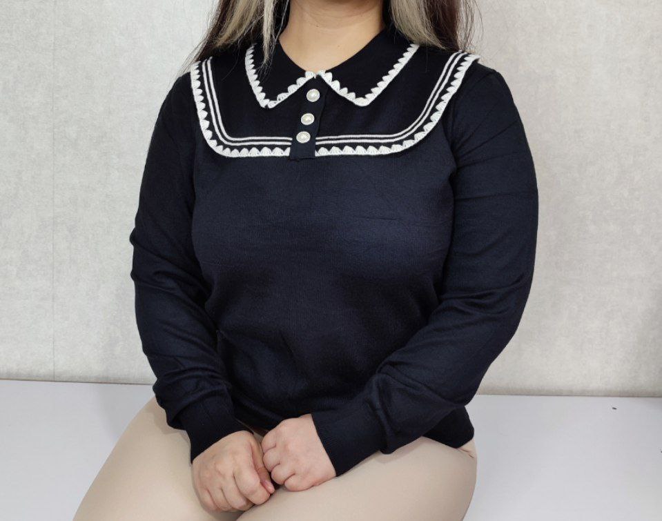 بافت زنانه دو یقه